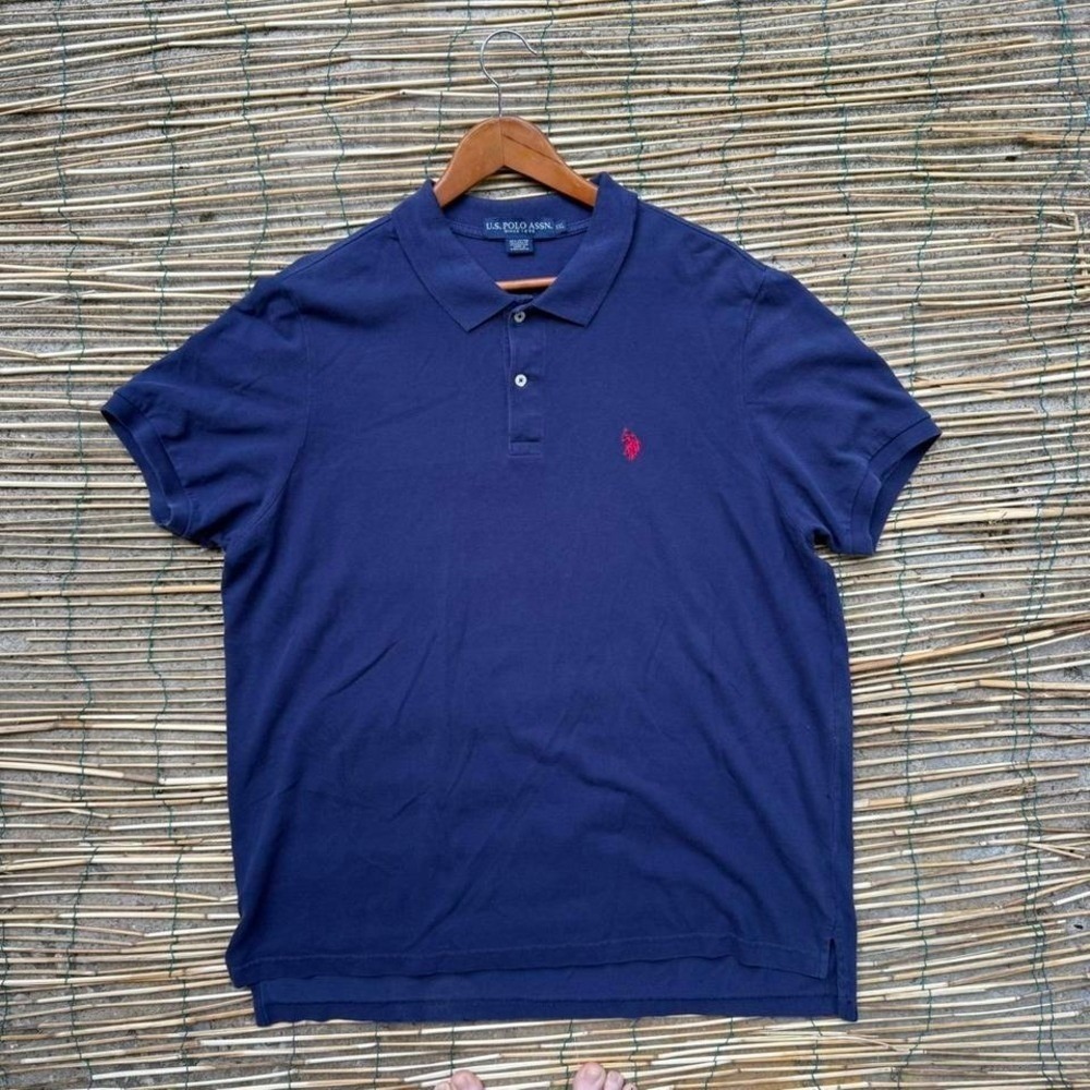 U.S. Polo‎ Assn Navy Polo Shirt Size XXL Short Sleeve Cotton Summer Comfy Golf